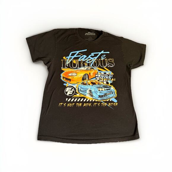 Fast & The Furious Tokyo Drift Men's T-shirt Large Black Short Sleeve Cotton - Picture 1 of 7